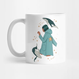 Whale Star Girl Mug